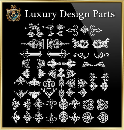 ★【Luxury Design Parts 5】Download Luxury Architectural Design CAD Drawings--Over 20000+ High quality CAD Blocks and Drawings Download!